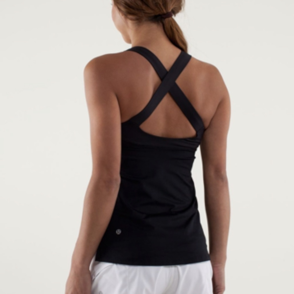 Lululemon Tank with Built In Bra Black